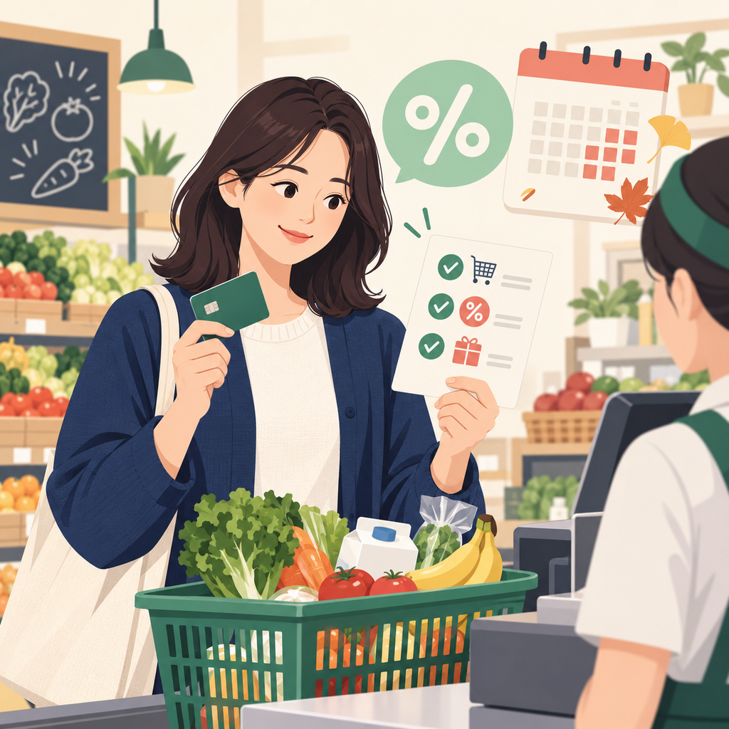인천 지역 장보기 전에 캐시백 일정과 적용 조건을 확인하는 이용자